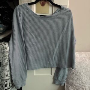 Aeropostale Soft Blue Knit Top